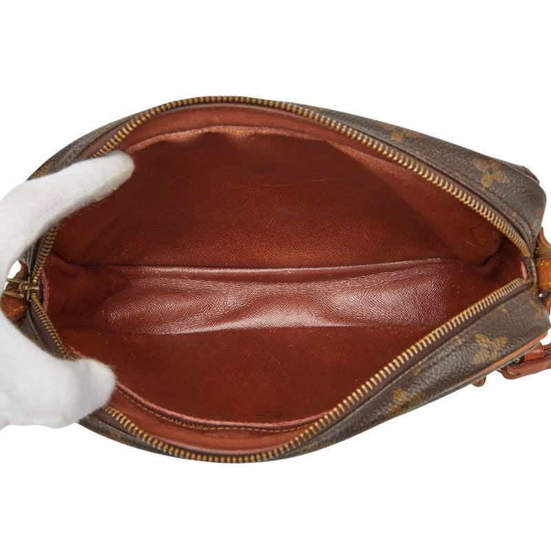 ルイ ヴィトン モノグラム ジュヌフィーユGM 斜め掛け ショルダーバッグ M51225 ブラウン PVC レザー レディース LOUIS VUITTON 【中古】