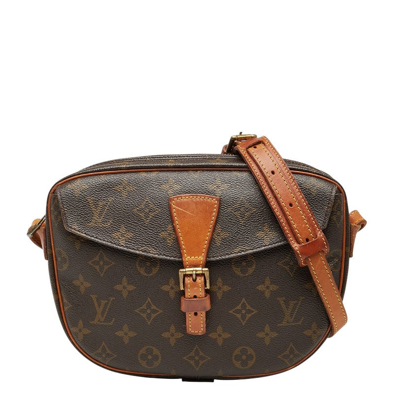ルイ ヴィトン モノグラム ジュヌフィーユGM 斜め掛け ショルダーバッグ M51225 ブラウン PVC レザー レディース LOUIS VUITTON 【中古】