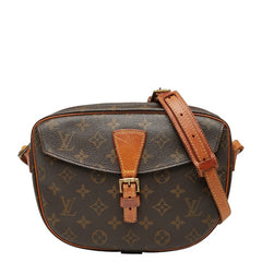ルイ ヴィトン モノグラム ジュヌフィーユGM 斜め掛け ショルダーバッグ M51225 ブラウン PVC レザー レディース LOUIS VUITTON 【中古】