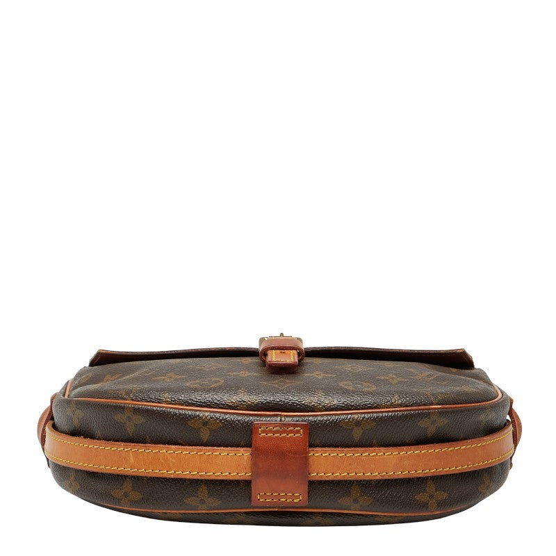 ルイ ヴィトン モノグラム ジュヌフィーユGM 斜め掛け ショルダーバッグ M51225 ブラウン PVC レザー レディース LOUIS VUITTON 【中古】