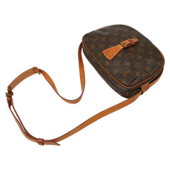 ルイ ヴィトン モノグラム ジュヌフィーユGM 斜め掛け ショルダーバッグ M51225 ブラウン PVC レザー レディース LOUIS VUITTON 【中古】