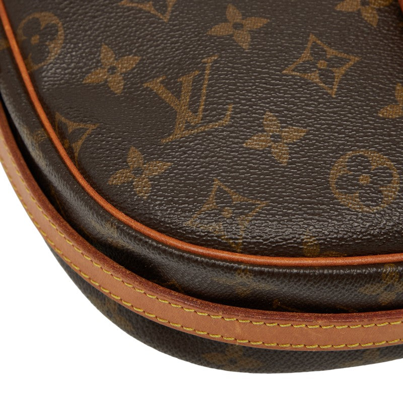 ルイ ヴィトン モノグラム ジュヌフィーユGM 斜め掛け ショルダーバッグ M51225 ブラウン PVC レザー レディース LOUIS VUITTON 【中古】