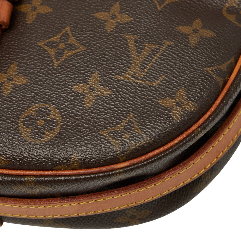 ルイ ヴィトン モノグラム ジュヌフィーユGM 斜め掛け ショルダーバッグ M51225 ブラウン PVC レザー レディース LOUIS VUITTON 【中古】