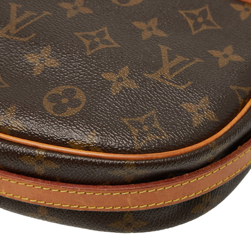 ルイ ヴィトン モノグラム ジュヌフィーユGM 斜め掛け ショルダーバッグ M51225 ブラウン PVC レザー レディース LOUIS VUITTON 【中古】