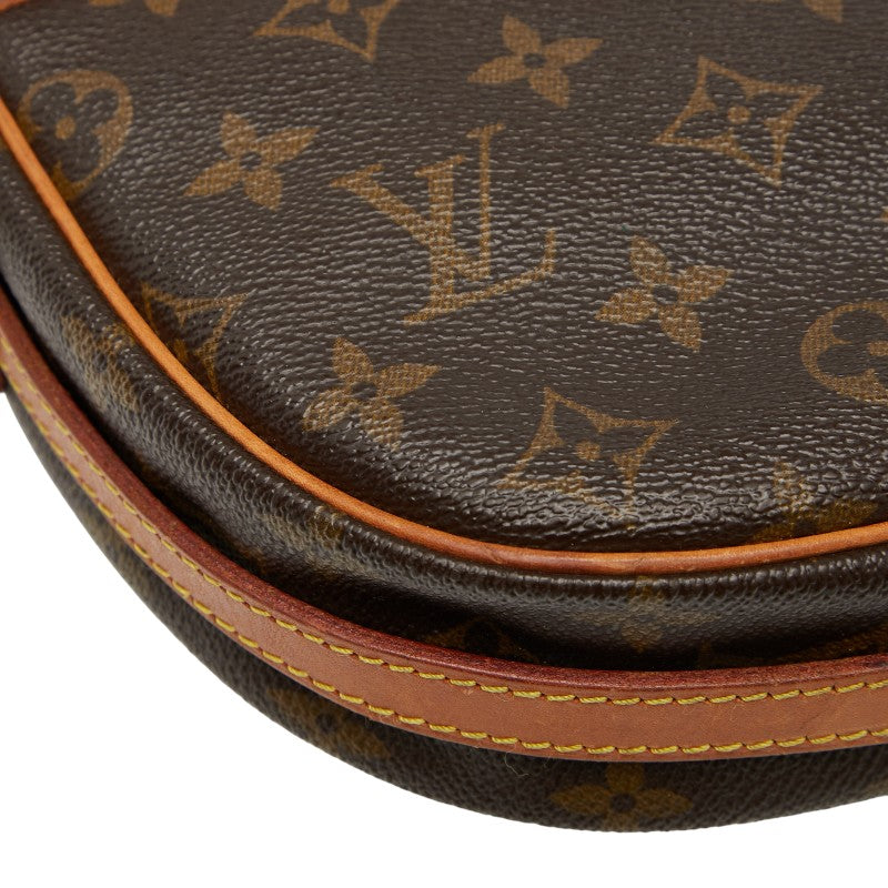 ルイ ヴィトン モノグラム ジュヌフィーユGM 斜め掛け ショルダーバッグ M51225 ブラウン PVC レザー レディース LOUIS VUITTON 【中古】