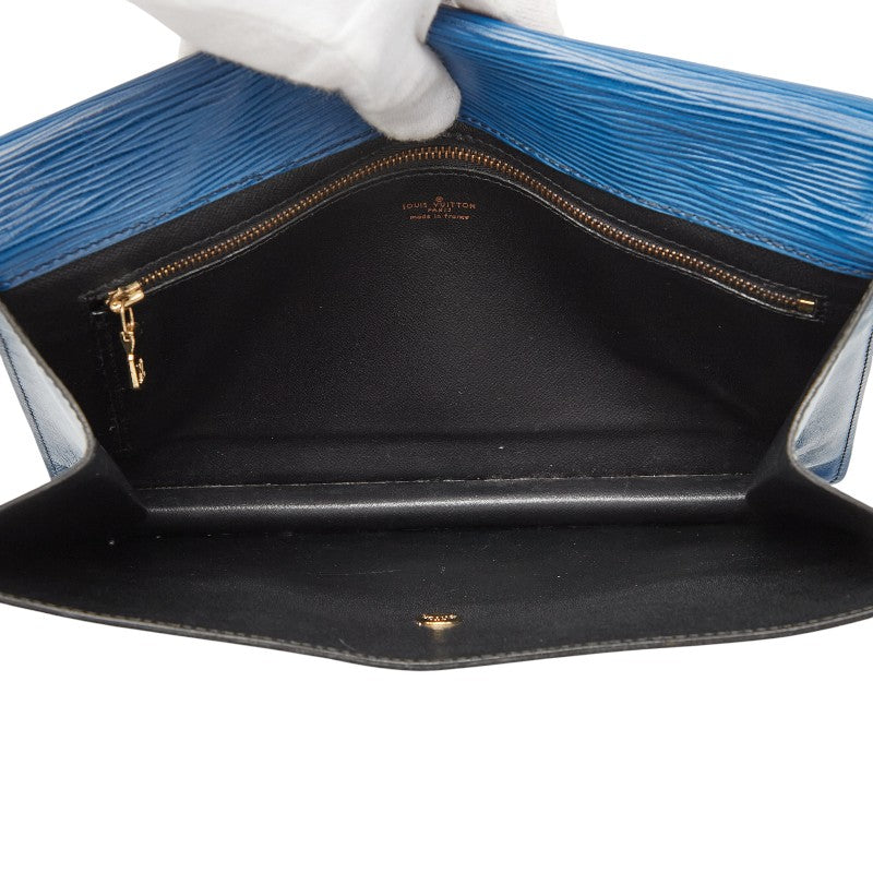 ルイ ヴィトン エピ モンテーニュ27 セカンドバッグ クラッチバッグ M52655 トレドブルー レザー レディース LOUIS VUITTON 【中古】