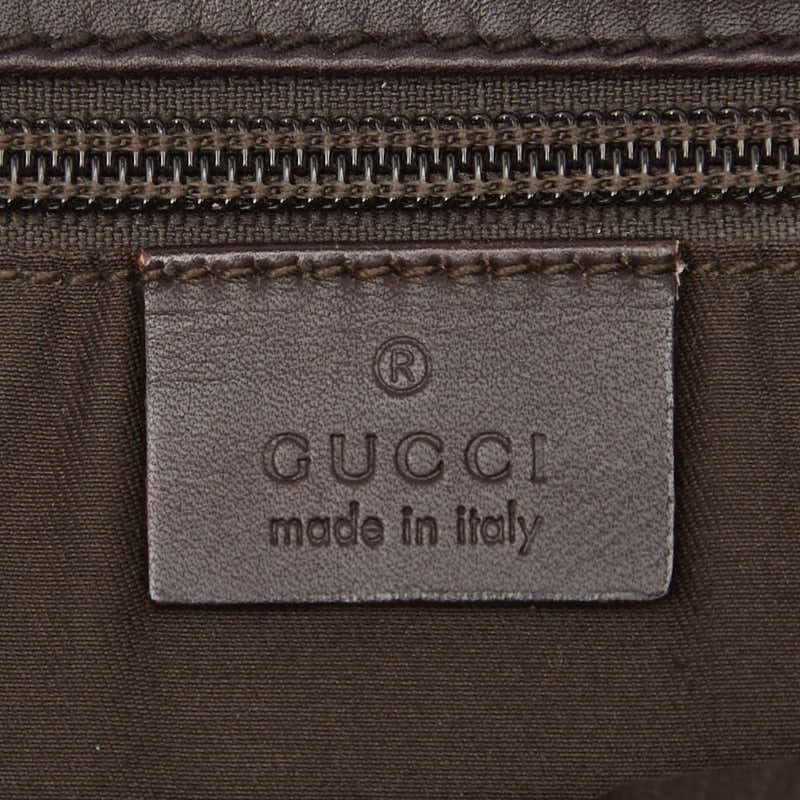 グッチ グッチシマ 斜め掛け ショルダーバッグ 145840 ブラウン レザー レディース GUCCI 【中古】