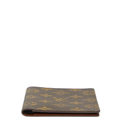 ルイ ヴィトン モノグラム クーヴェルテュール パスポートケース M60181 ブラウン PVC レザー レディース LOUIS VUITTON 【中古】