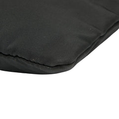 プラダ 三角ロゴプレート ショルダーバッグ ブラック ナイロン レザー レディース PRADA 【中古】