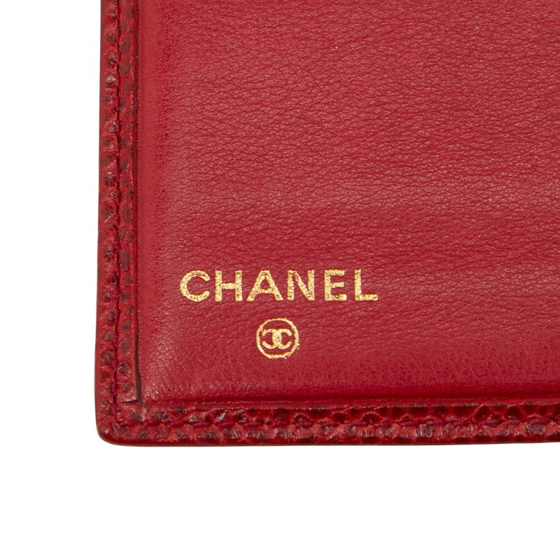 シャネル ココマーク カードケース 名刺入れ レッド キャビアスキン レディース CHANEL 【中古】
