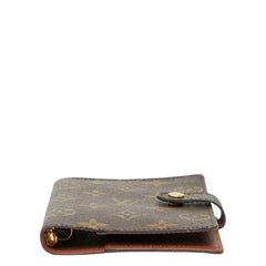 ルイ ヴィトン モノグラム アジェンダPM 手帳カバー R20005 ブラウン PVC レザー レディース LOUIS VUITTON 【中古】