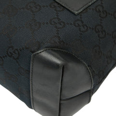 グッチ GGキャンバス ハンドバッグ 019 0402 ブラック キャンバス レザー レディース GUCCI 【中古】