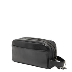 コーチ ロゴ セカンドバッグ ポーチ ブラック レザー レディース COACH 【中古】