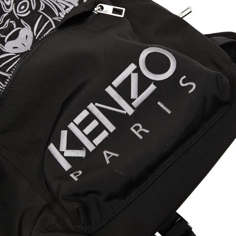 ケンゾー タイガー トラ 虎 モチーフ リュック バックパック ブラック ナイロン メンズ KENZO 【中古】