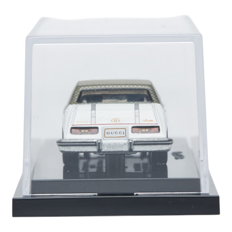 グッチ ×ホットウィール 5000台限定 キャデラック セビル オブジェ 置物 ミニカー AB2716 ホワイト マルチカラー プラスチック メンズ GUCCI 【中古】
