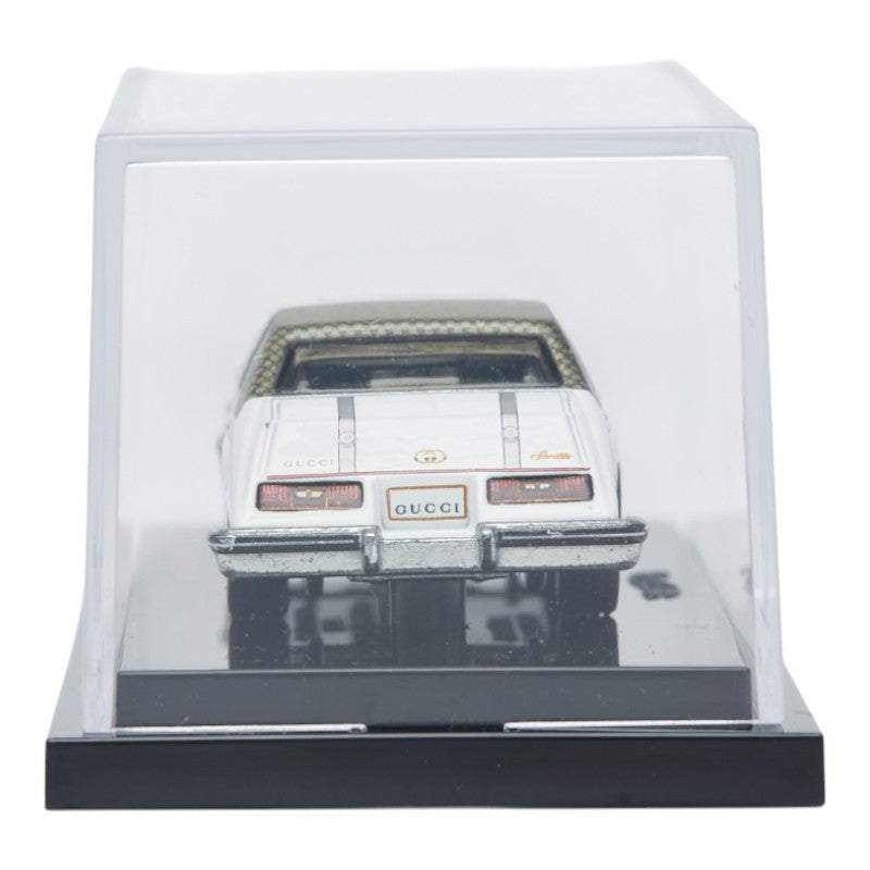 グッチ ×ホットウィール 5000台限定 キャデラック セビル オブジェ 置物 ミニカー AB2716 ホワイト マルチカラー プラスチック メンズ GUCCI 【中古】