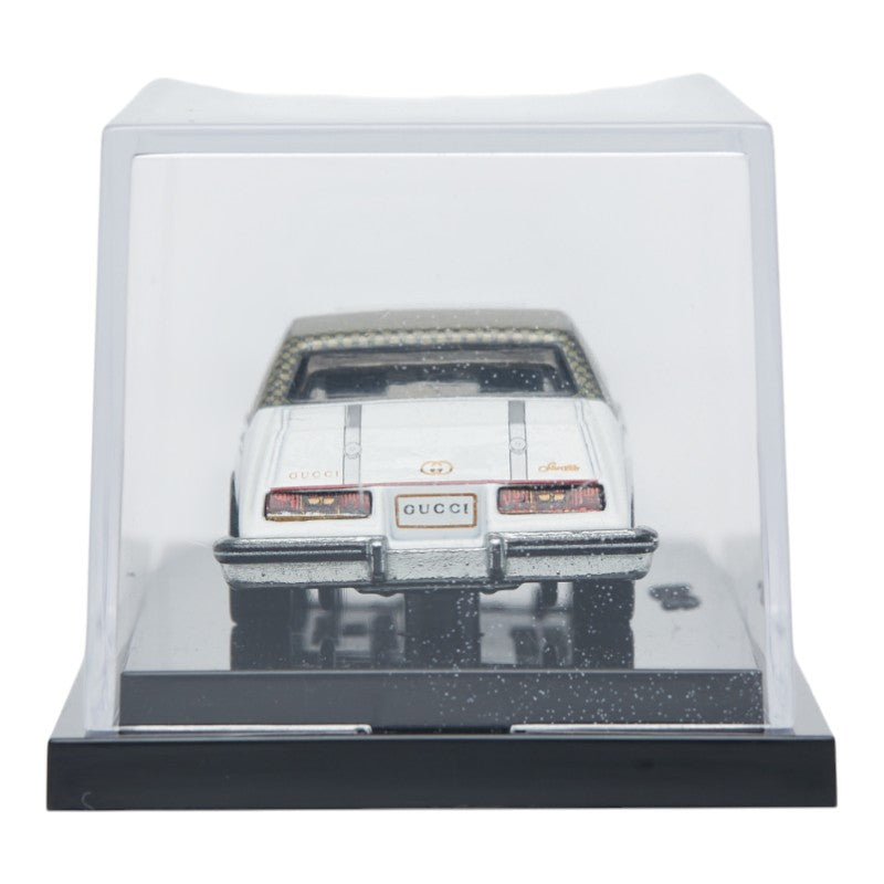 グッチ ×ホットウィール 5000台限定 キャデラック セビル オブジェ 置物 ミニカー AB2716 ホワイト マルチカラー プラスチック メンズ GUCCI 【中古】