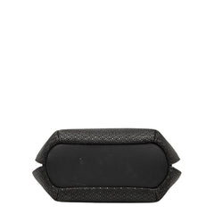 印傳屋 ショルダーバッグ ブラック レザー レディース INDENYA 【中古】