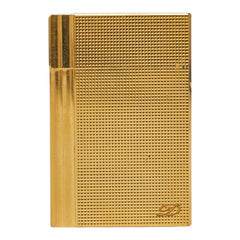 デュポン ライン2 ローラー式 ガス充墳不可 着火未確認 火花あり ガスライター ゴールド メッキ メンズ Dupont 【中古】