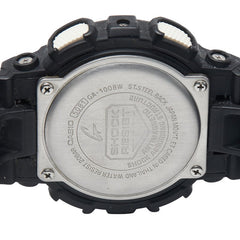 カシオ G-SHOCK 腕時計 GA-100BW-1A クオーツ ホワイト文字盤 ステンレススチール 樹脂系 メンズ CASIO 【中古】