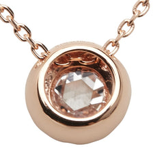 K18PG ピンクゴールド ダイヤ0.20ct ペンダントネックレス レディース 【中古】