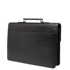 サンローラン ビジネスバッグ ハンドバッグ ブラック レザー メンズ SAINT LAURENT 【中古】