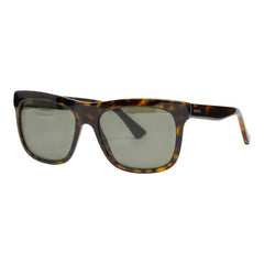 グッチ ビー 蜂 サングラス ウェリントン GG0158S ブラウン プラスチック レディース GUCCI 【中古】