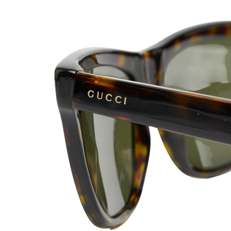 グッチ ビー 蜂 サングラス ウェリントン GG0158S ブラウン プラスチック レディース GUCCI 【中古】