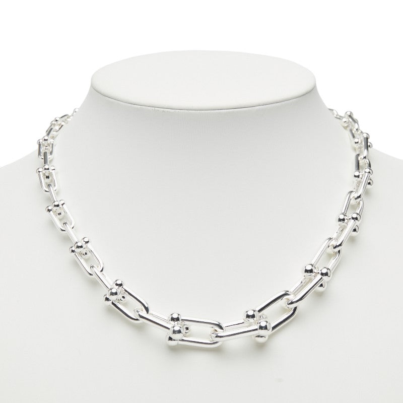 ティファニー ハードウェア グラジュエイテッド リンク 18in ネックレス SV925 シルバー レディース TIFFANY&Co. 【中古】