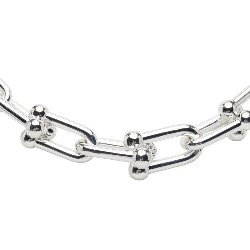ティファニー ハードウェア グラジュエイテッド リンク 18in ネックレス SV925 シルバー レディース TIFFANY&Co. 【中古】