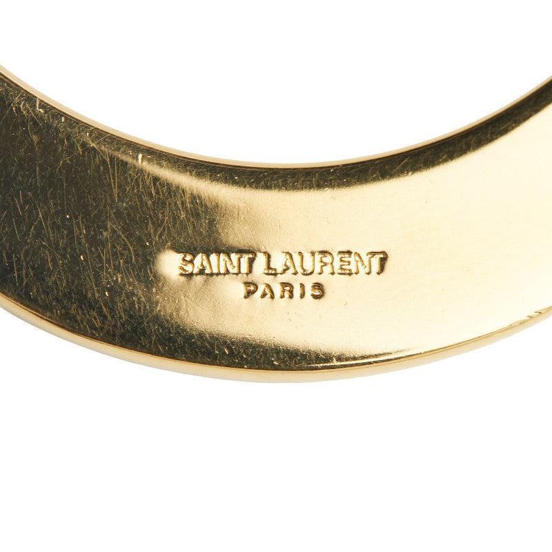 サンローラン クレセントムーン 三日月 ロングネックレス ゴールド メッキ レディース SAINT LAURENT 【中古】