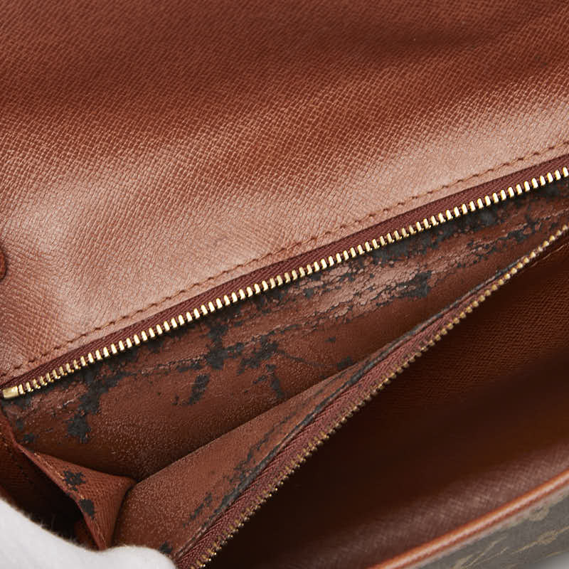 ルイ ヴィトン モノグラム ボルドー24 斜め掛け ショルダーバッグ M51798 ブラウン PVC レザー レディース LOUIS VUITTON 【中古】