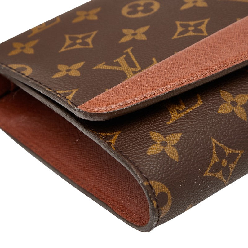 ルイ ヴィトン モノグラム ボルドー24 斜め掛け ショルダーバッグ M51798 ブラウン PVC レザー レディース LOUIS VUITTON 【中古】