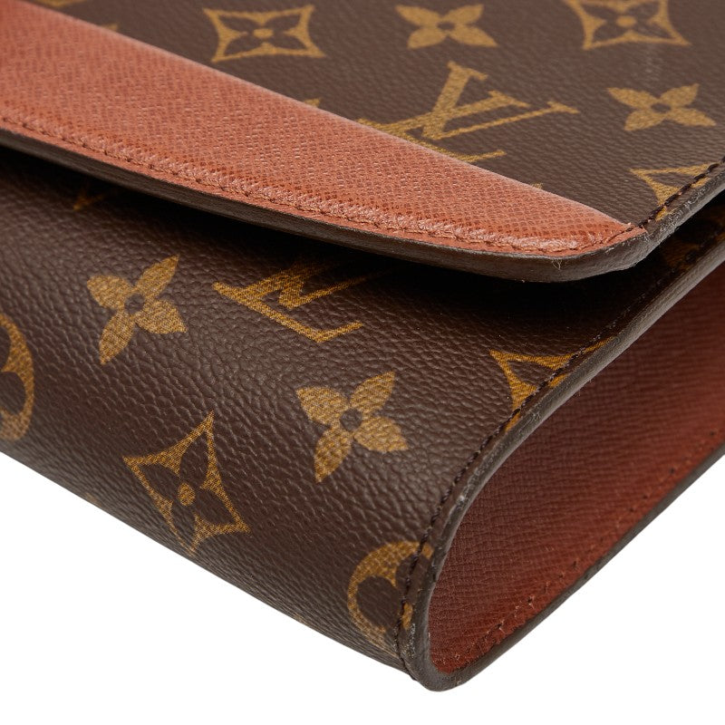 ルイ ヴィトン モノグラム ボルドー24 斜め掛け ショルダーバッグ M51798 ブラウン PVC レザー レディース LOUIS VUITTON 【中古】
