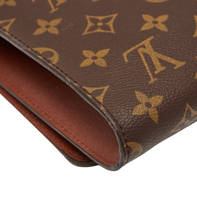 ルイ ヴィトン モノグラム ボルドー24 斜め掛け ショルダーバッグ M51798 ブラウン PVC レザー レディース LOUIS VUITTON 【中古】