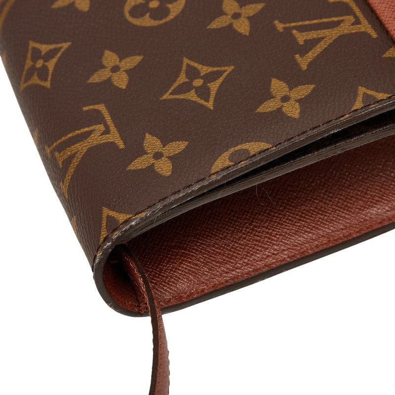 ルイ ヴィトン モノグラム ボルドー24 斜め掛け ショルダーバッグ M51798 ブラウン PVC レザー レディース LOUIS VUITTON 【中古】