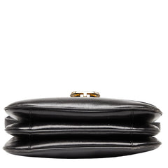 セリーヌ トリオンフ 斜め掛け ショルダーバッグ ブラック レザー レディース CELINE 【中古】