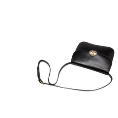 セリーヌ トリオンフ 斜め掛け ショルダーバッグ ブラック レザー レディース CELINE 【中古】