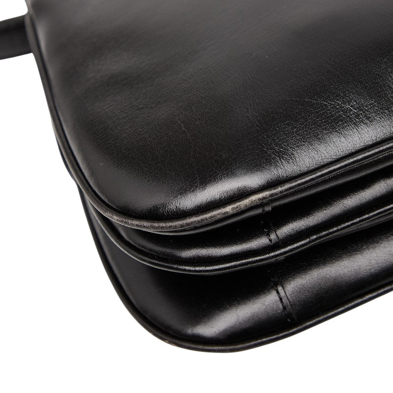 セリーヌ トリオンフ 斜め掛け ショルダーバッグ ブラック レザー レディース CELINE 【中古】