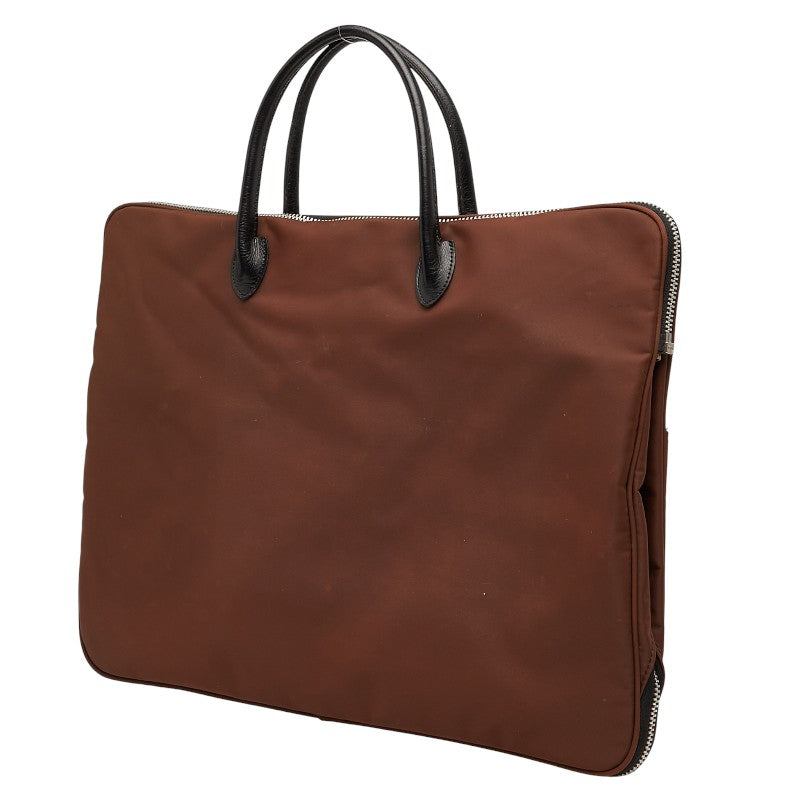 バーバリー ノバチェック ハンドバッグ ベージュ ブラウン ナイロン レザー レディース BURBERRY 【中古】