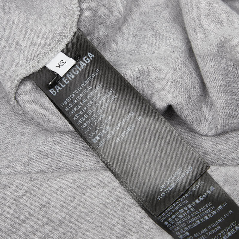 バレンシアガ Tシャツ サイズ:XS 773286 グレー コットン メンズ BALENCIAGA 【中古】
