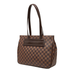 ルイ ヴィトン ダミエ パリオリPM ハンドバッグ トートバッグ N51123 ブラウン PVC レザー レディース LOUIS VUITTON 【中古】