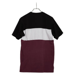 バンズ ロゴ 半袖Tシャツ サイズ:M パープル ブラック ホワイト コットン メンズ VANS 【中古】