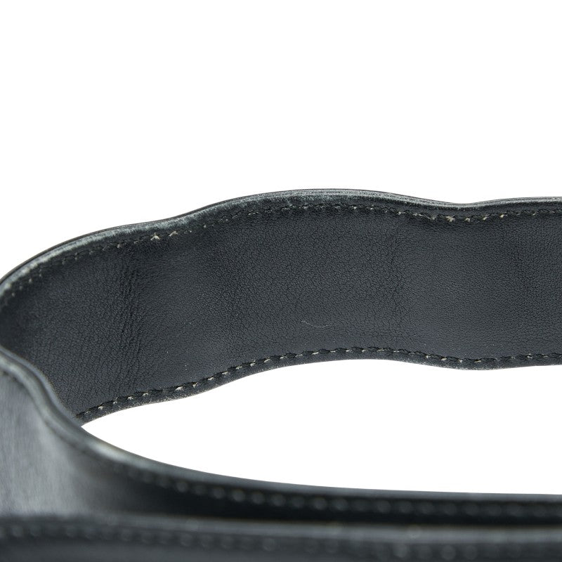 グッチ ショルダーストラップ ブラック レザー レディース GUCCI 【中古】