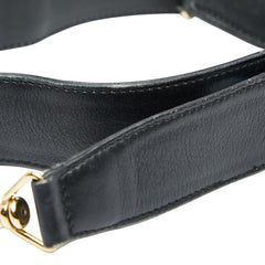 グッチ ショルダーストラップ ブラック レザー レディース GUCCI 【中古】