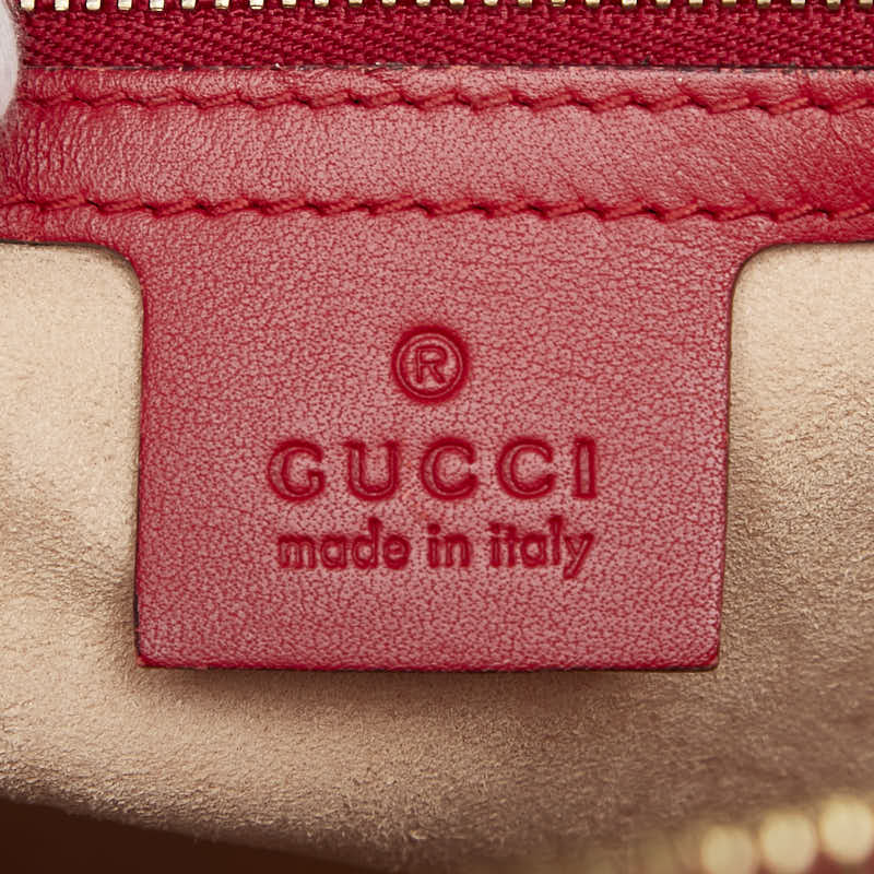 グッチ GGスプリーム トートバッグ ハンドバッグ 415721 ベージュ レッド ネイビー PVC レザー レディース GUCCI 【中古】