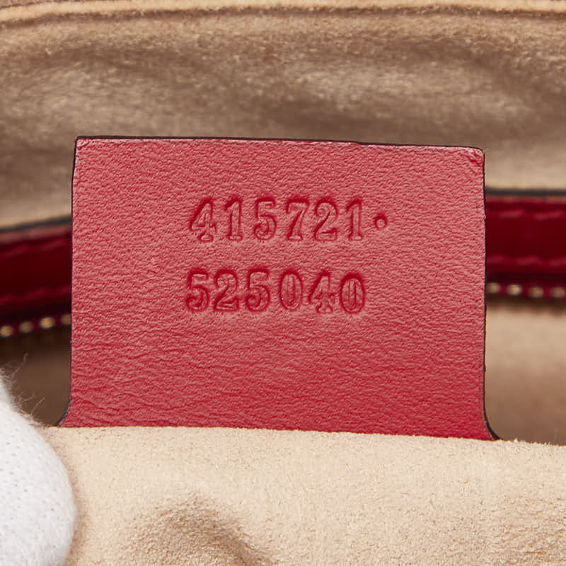 グッチ GGスプリーム トートバッグ ハンドバッグ 415721 ベージュ レッド ネイビー PVC レザー レディース GUCCI 【中古】
