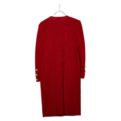 サンローラン ニットワンピース サイズ:L レッド ウール レディース SAINT LAURENT 【中古】