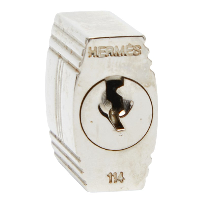 エルメス カデナ 南京錠 キー セット シルバー メタル レディース HERMES 【中古】