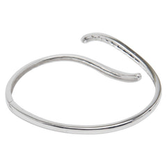 K18WG ホワイトゴールド ダイヤ0.21ｃｔ バングル レディース 【中古】